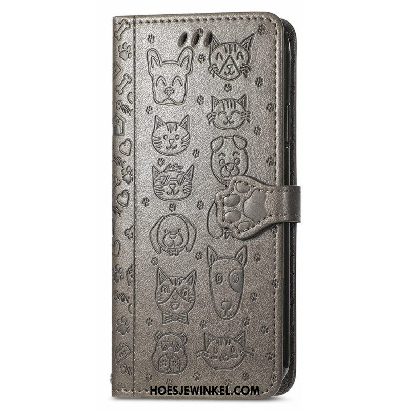 Leren Hoesje voor Xiaomi 12 / 12X Geanimeerde Dieren