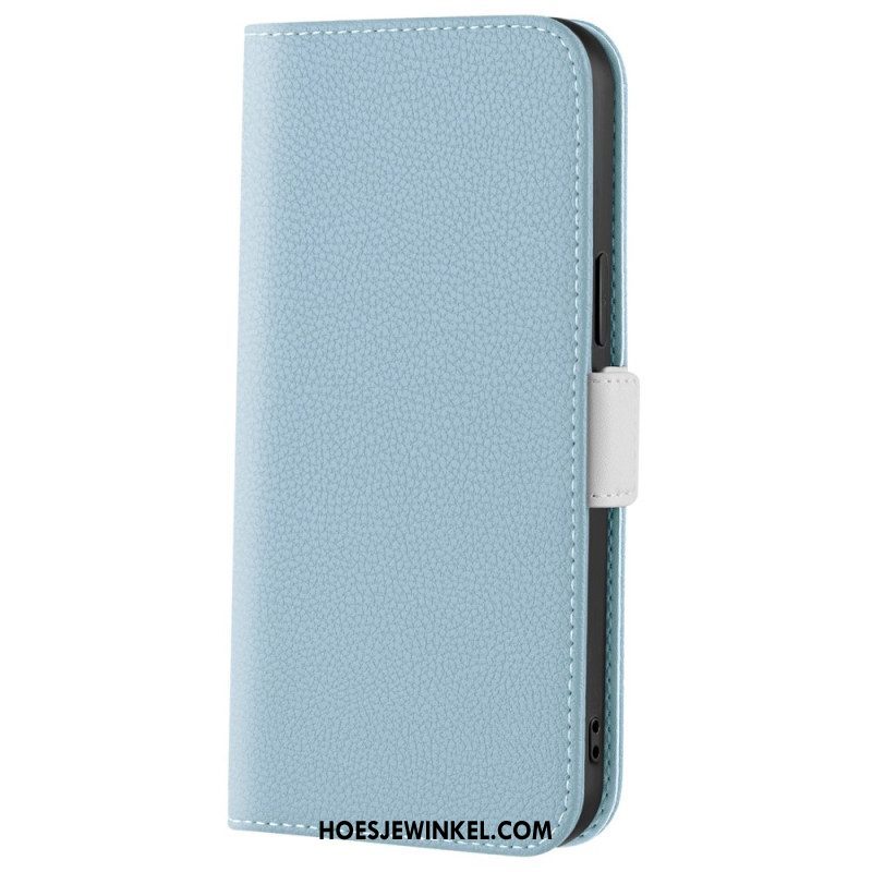 Leren Hoesje voor Xiaomi 12 / 12X Litchi Lederen Dubbele Sluiting