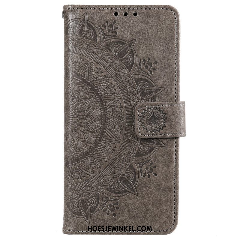 Leren Hoesje voor Xiaomi 12 / 12X Zon Mandala