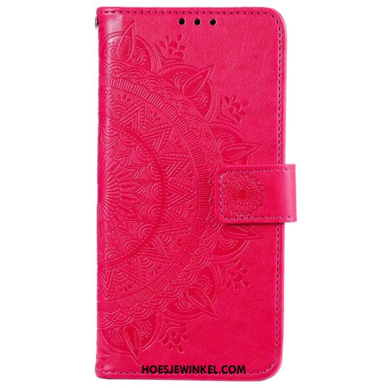 Leren Hoesje voor Xiaomi 12 / 12X Zon Mandala
