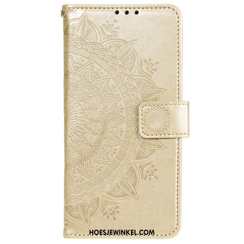 Leren Hoesje voor Xiaomi 12 / 12X Zon Mandala