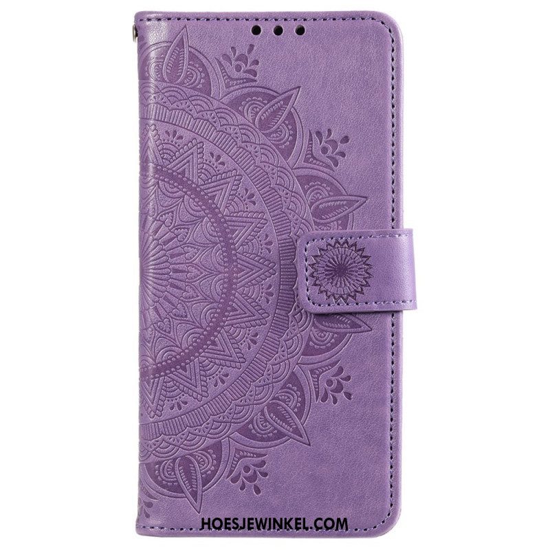 Leren Hoesje voor Xiaomi 12 / 12X Zon Mandala