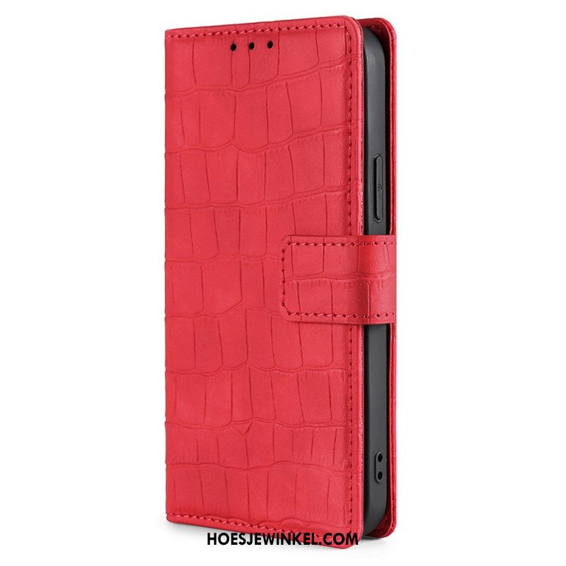 Leren Hoesje voor Xiaomi 12 Pro Skin-touch-krokodil