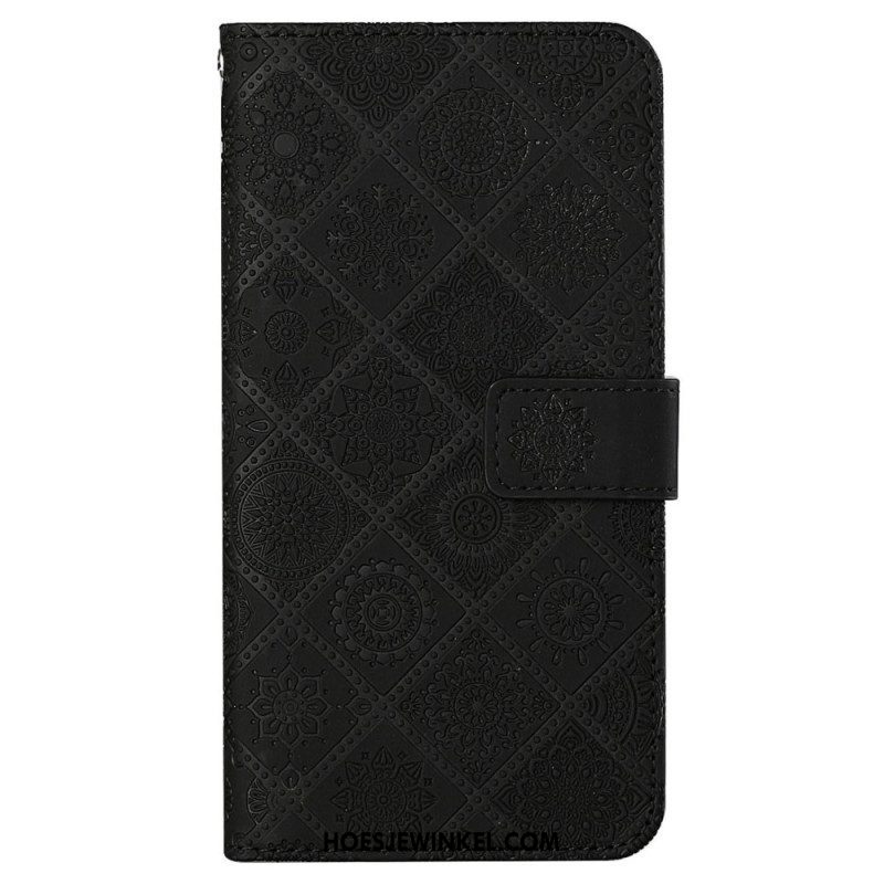 Leren Hoesje voor Xiaomi 12T / 12T Pro Bloemenpatroon