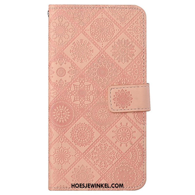 Leren Hoesje voor Xiaomi 12T / 12T Pro Bloemenpatroon