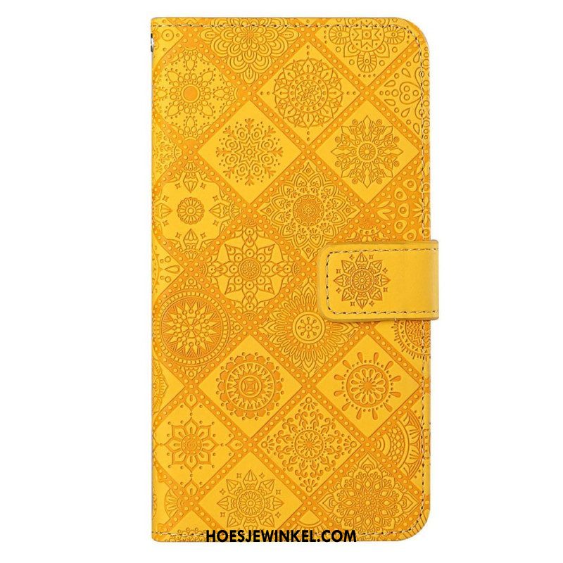 Leren Hoesje voor Xiaomi 12T / 12T Pro Bloemenpatroon