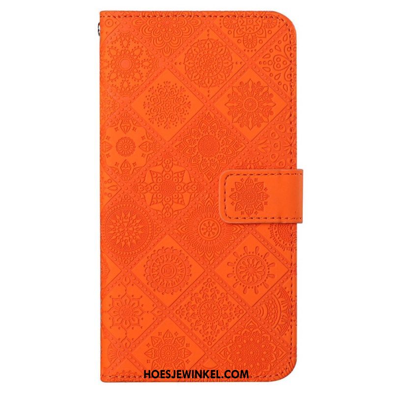 Leren Hoesje voor Xiaomi 12T / 12T Pro Bloemenpatroon