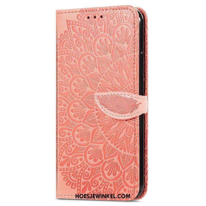 Leren Hoesje voor Xiaomi 12T / 12T Pro Stammen Bladeren