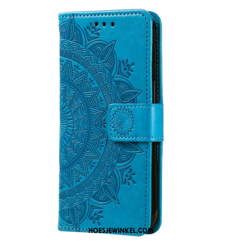 Leren Hoesje voor Xiaomi 13 Lite Mandala Zon Met Lanyard