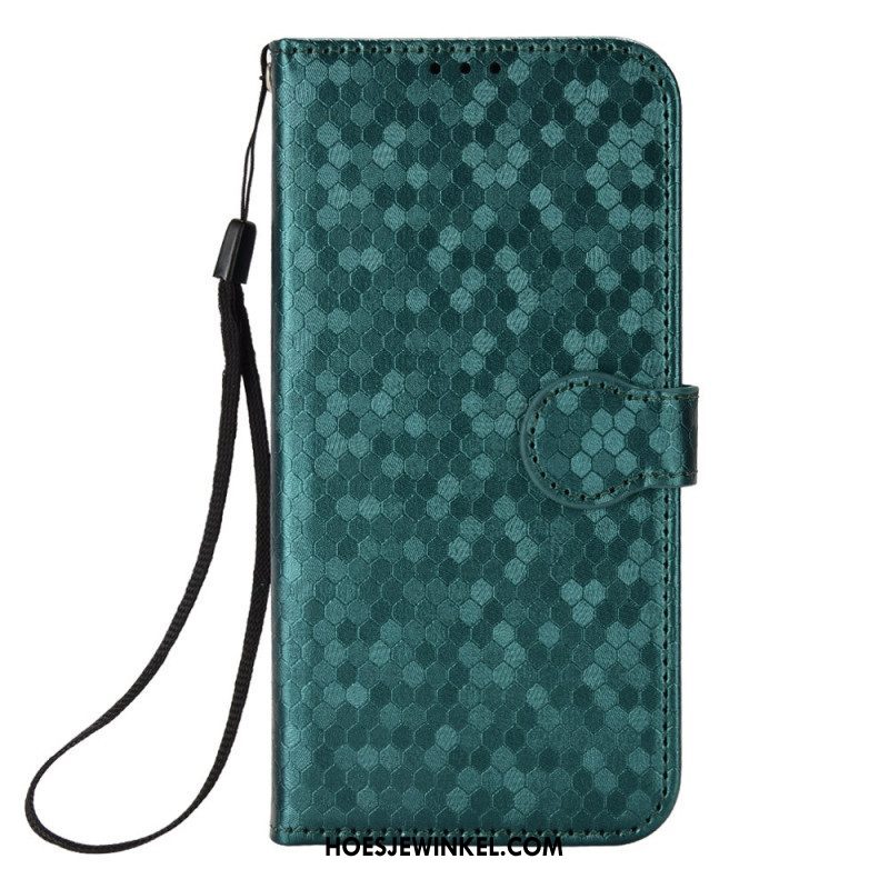 Leren Hoesje voor Xiaomi 13 Lite Met Ketting Strappy-patroon In 3d