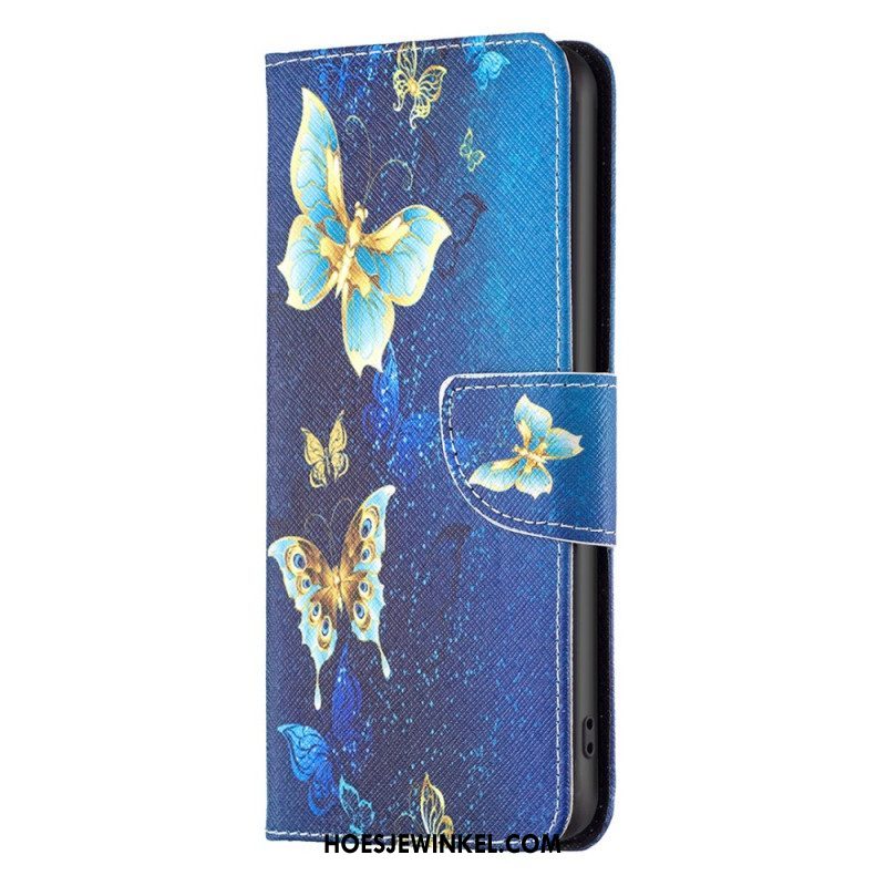 Leren Hoesje voor Xiaomi 13 Lite Vlinders