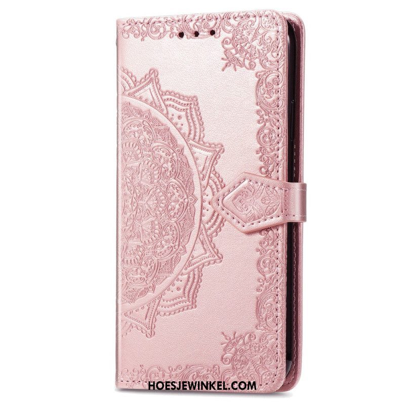 Leren Hoesje voor Xiaomi 13 Mandala Zon Met Lanyard