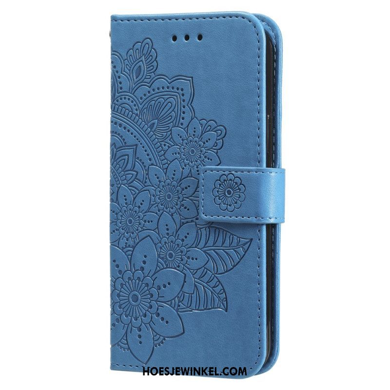 Leren Hoesje voor Xiaomi 13 Met Ketting Strakke Mandala