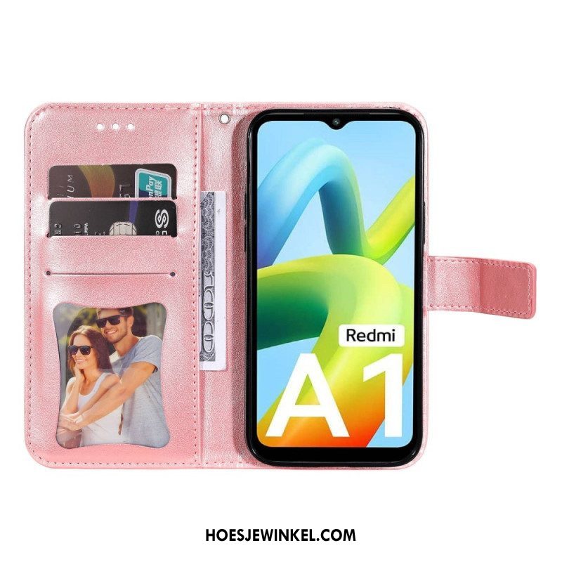 Leren Hoesje voor Xiaomi Redmi A1 Bloemmandala