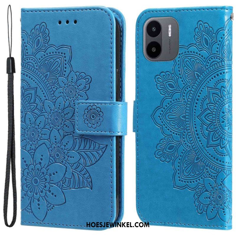 Leren Hoesje voor Xiaomi Redmi A1 Bloemmandala