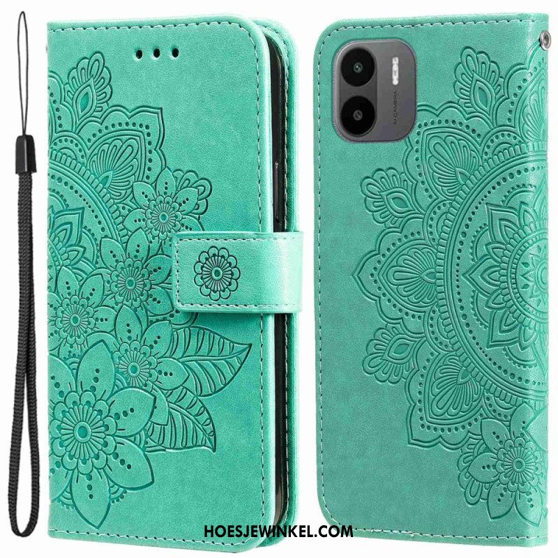 Leren Hoesje voor Xiaomi Redmi A1 Bloemmandala