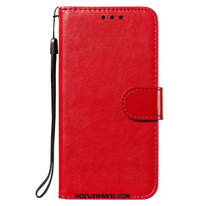 Leren Hoesje voor Xiaomi Redmi Note 10 5G Leren Ontwerp Met Riem