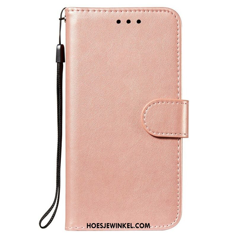 Leren Hoesje voor Xiaomi Redmi Note 10 5G Leren Ontwerp Met Riem