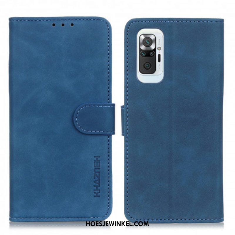 Leren Hoesje voor Xiaomi Redmi Note 10 Pro Khazneh Vintage Leereffect