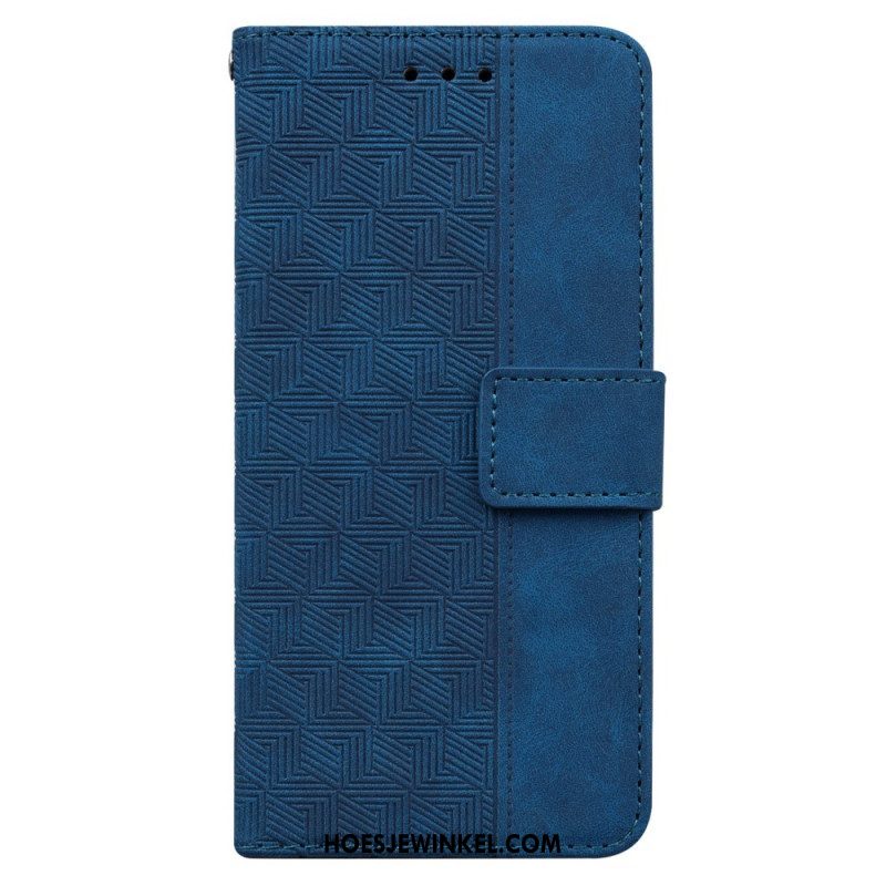 Leren Hoesje voor Xiaomi Redmi Note 11 Pro / 11 Pro 5G Met Ketting Patroon Met Bandjes