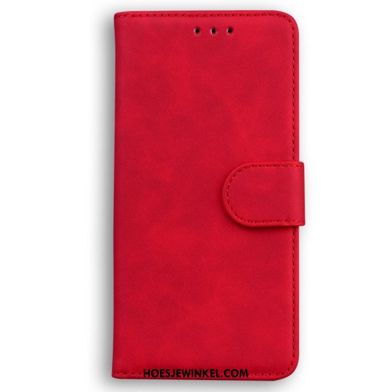 Leren Hoesje voor Xiaomi Redmi Note 12 4G Kunstleer Effen