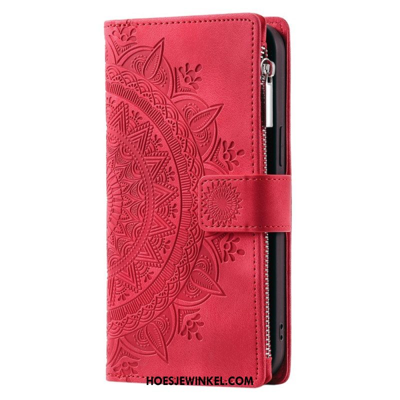 Leren Hoesje voor Xiaomi Redmi Note 12 4G Met Mandala Portemonnee