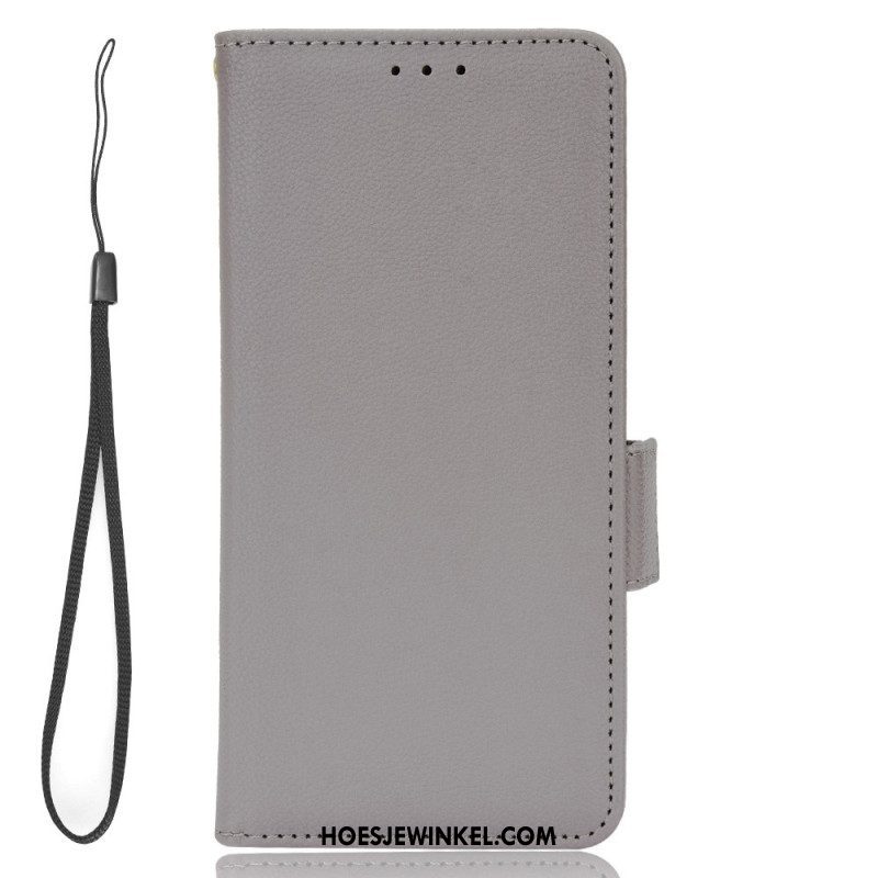 Leren Hoesje voor Xiaomi Redmi Note 12 4G Ultra Fijn Met Lanyard