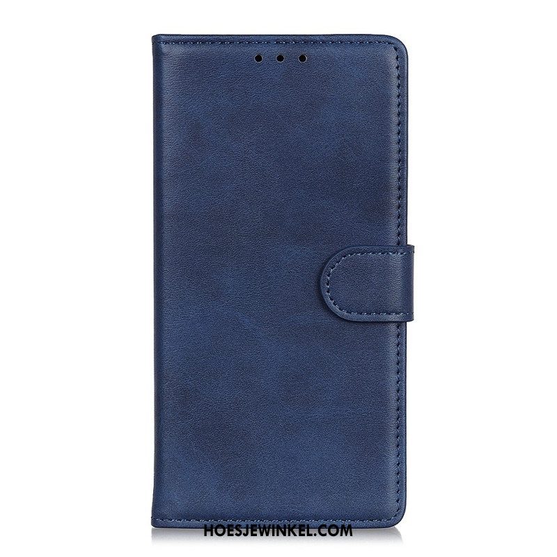 Leren Hoesje voor Xiaomi Redmi Note 12 Pro Plus Mat Kunstleer