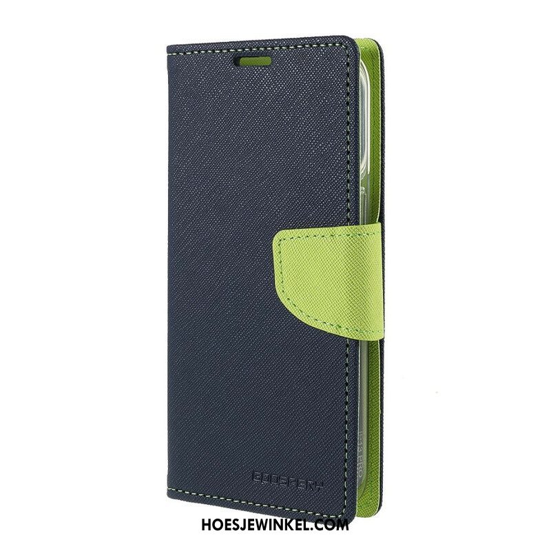 Leren Hoesje voor iPhone 13 Pro Tweekleurige Mercury Goospery