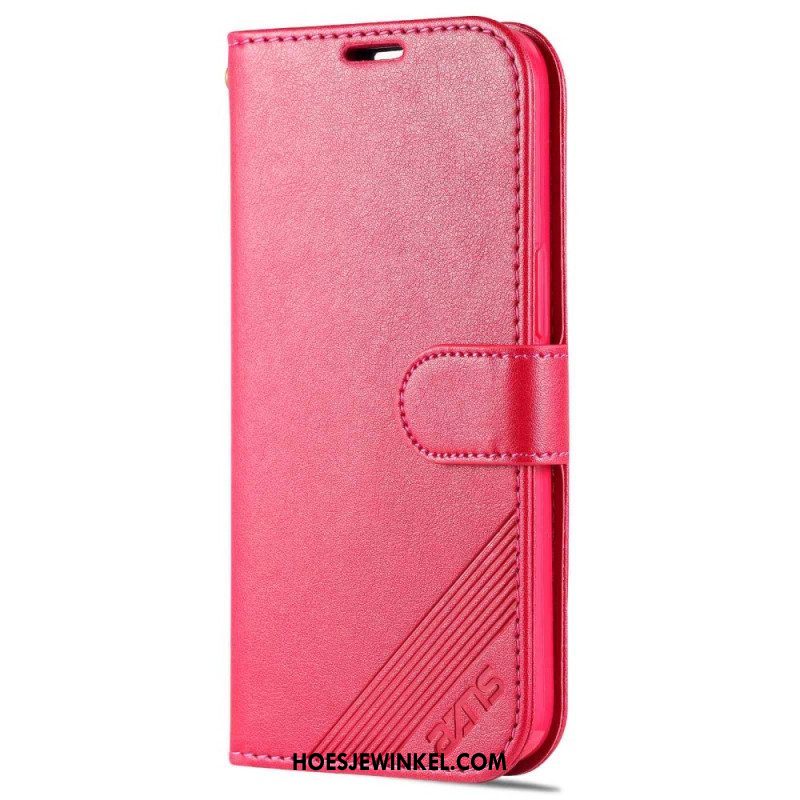 Leren Hoesje voor iPhone 14 Azns Leerstyling