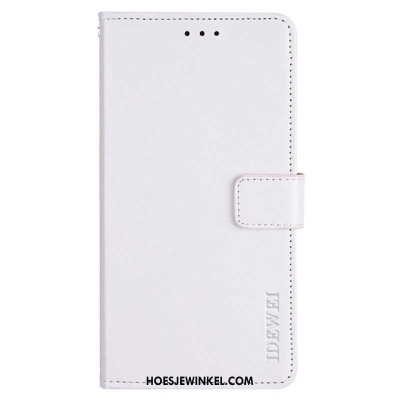 Leren Hoesje voor iPhone 14 Plus Imitatieleer Idewei