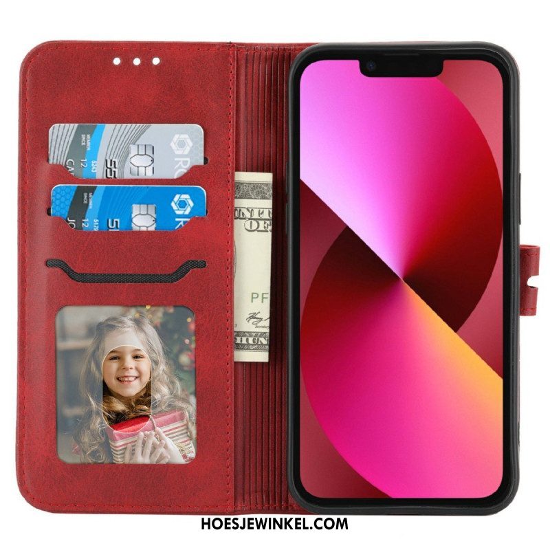 Leren Hoesje voor iPhone 14 Plus Katje