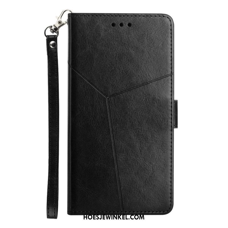 Leren Hoesje voor iPhone 14 Pro Max Met Ketting Y Strappy-ontwerp