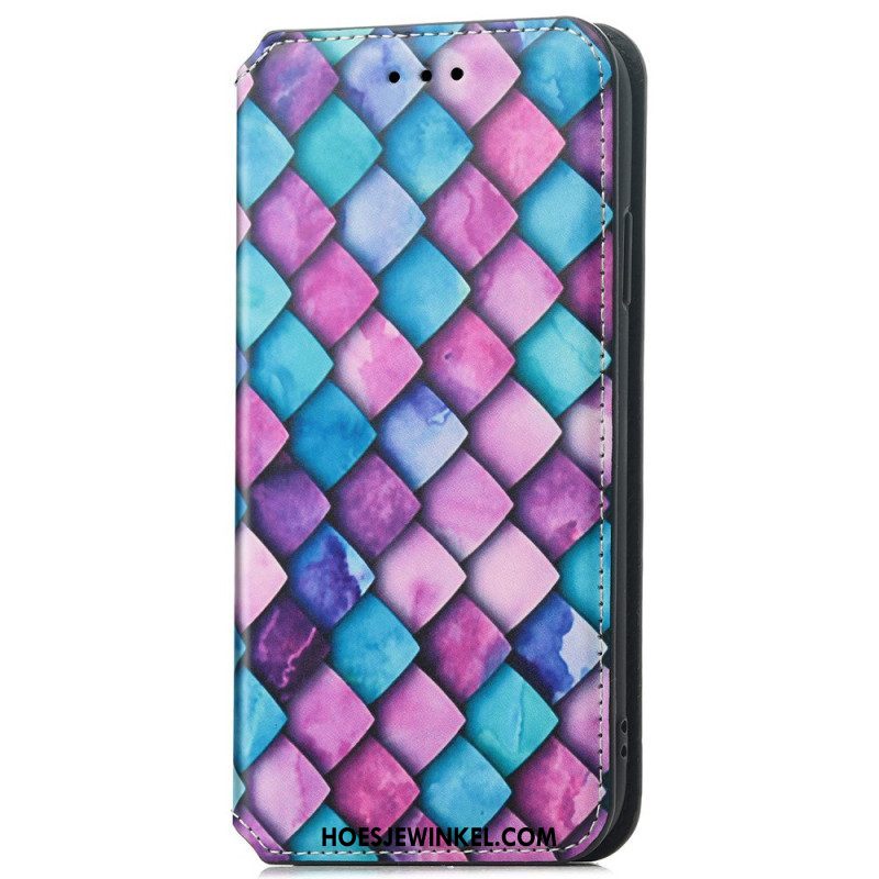 Leren Hoesje voor iPhone 15 Pro Caseneo-grafiek