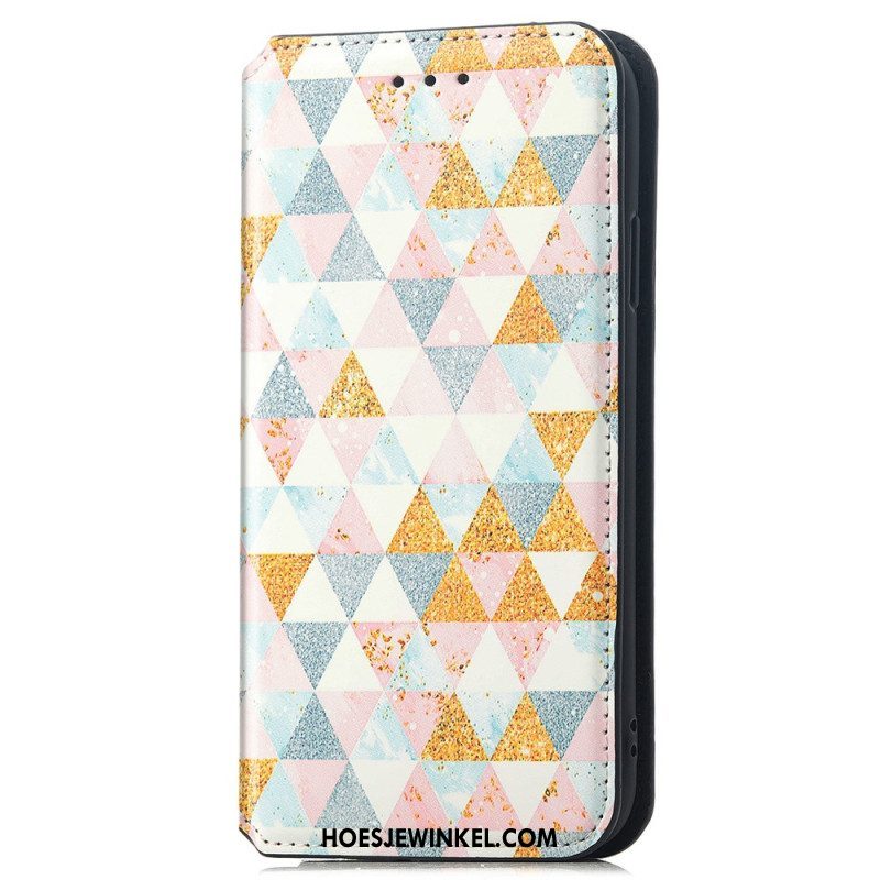 Leren Hoesje voor iPhone 15 Pro Caseneo-grafiek