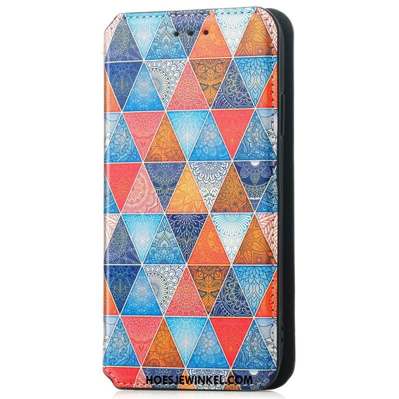 Leren Hoesje voor iPhone 15 Pro Caseneo-grafiek