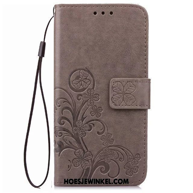 Lg G4 Hoesje Anti-fall Folio Bescherming, Lg G4 Hoesje Leren Etui Hoes Braun