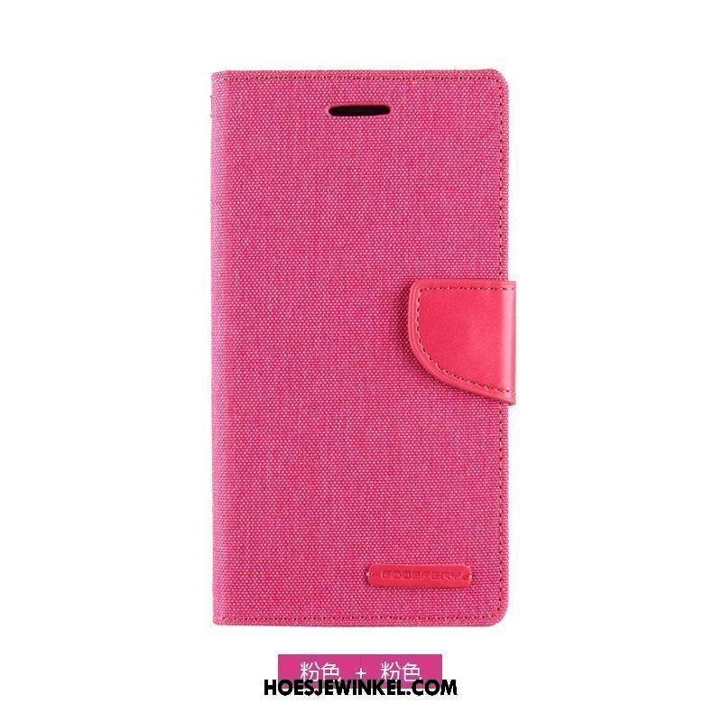 Lg G4 Hoesje Bescherming Hoes Canvas, Lg G4 Hoesje Leren Etui Folio Kamelfarbe