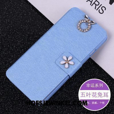 Lg G4 Hoesje Blauw Mobiele Telefoon Leren Etui, Lg G4 Hoesje Hoes