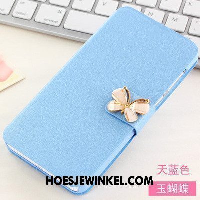 Lg G4 Hoesje Blauw Mobiele Telefoon Leren Etui, Lg G4 Hoesje Hoes