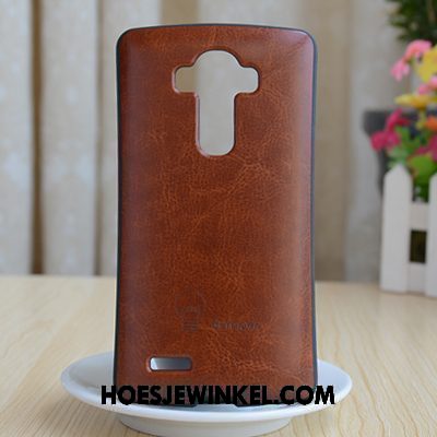 Lg G4 Hoesje Donkerblauw Mobiele Telefoon Echte, Lg G4 Hoesje Bescherming Leren Etui