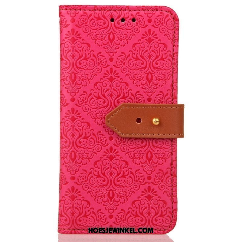 Lg G4 Hoesje Kaart Khaki Mobiele Telefoon, Lg G4 Hoesje Leren Etui Klittenband