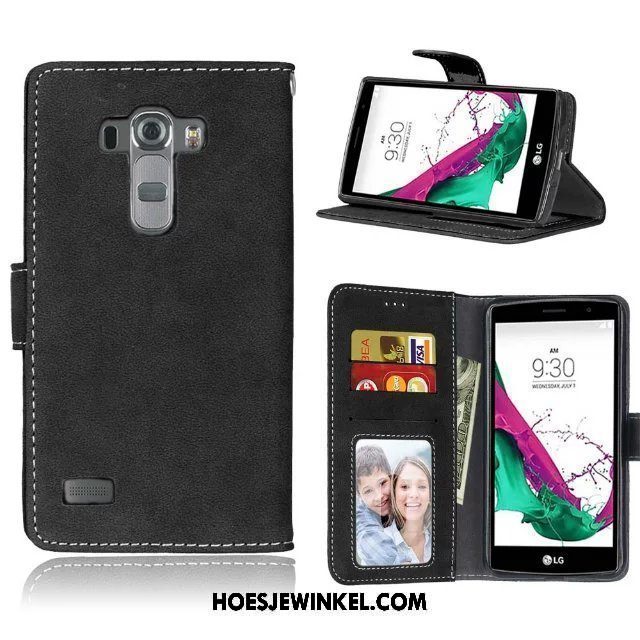 Lg G4 Hoesje Mobiele Telefoon Blauw Zacht, Lg G4 Hoesje Clamshell Portemonnee