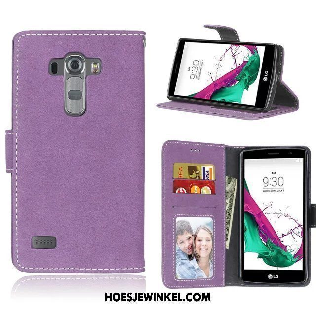 Lg G4 Hoesje Mobiele Telefoon Blauw Zacht, Lg G4 Hoesje Clamshell Portemonnee