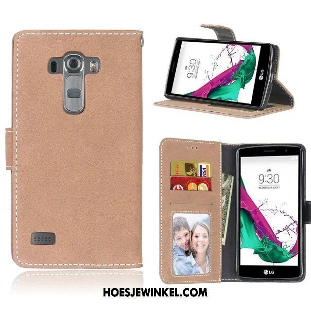 Lg G4 Hoesje Mobiele Telefoon Blauw Zacht, Lg G4 Hoesje Clamshell Portemonnee