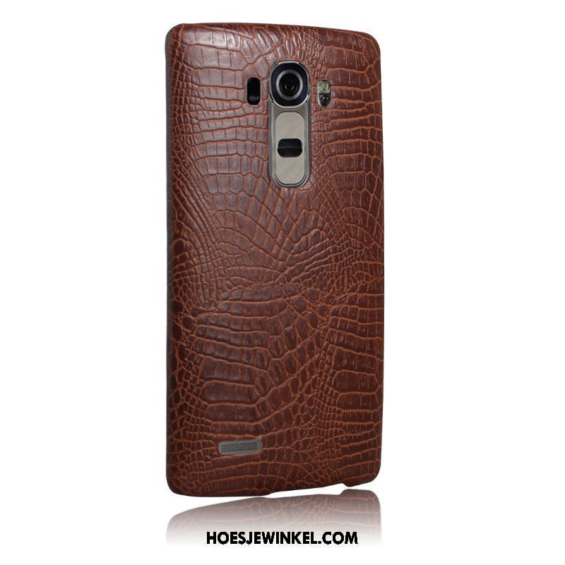 Lg G4 Hoesje Rood Anti-fall Hoes, Lg G4 Hoesje Bescherming Leer