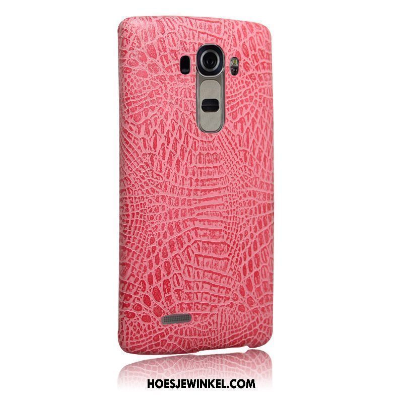 Lg G4 Hoesje Rood Anti-fall Hoes, Lg G4 Hoesje Bescherming Leer