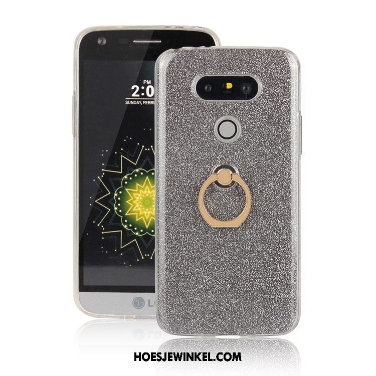 Lg G5 Hoesje Ring Roze Bescherming, Lg G5 Hoesje Anti-fall All Inclusive