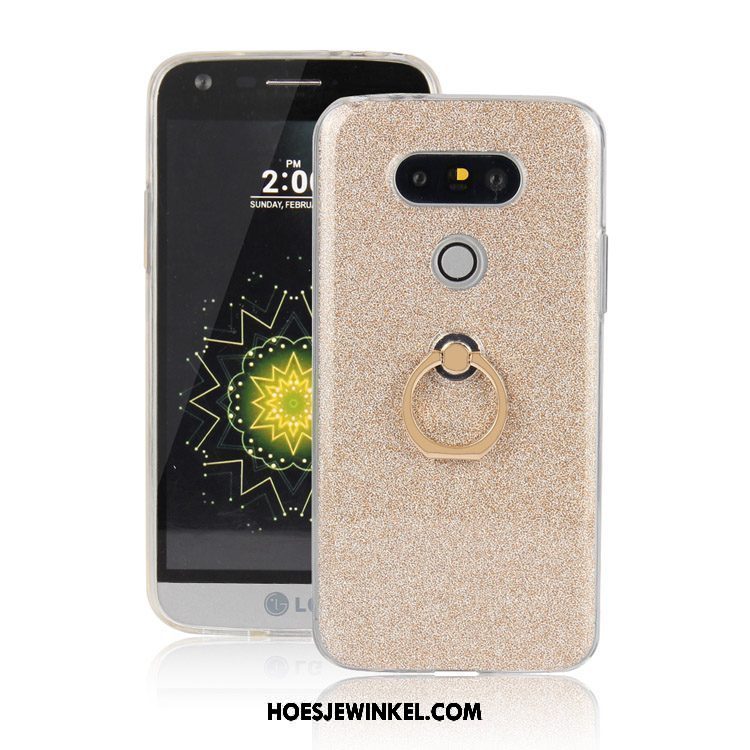 Lg G5 Hoesje Ring Roze Bescherming, Lg G5 Hoesje Anti-fall All Inclusive