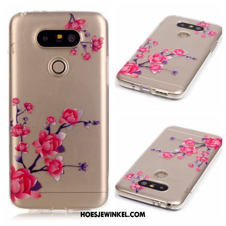 Lg G5 Hoesje Roze Anti-fall Hoes, Lg G5 Hoesje All Inclusive Siliconen